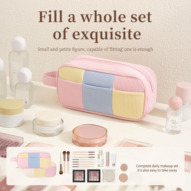 corduroy lady zipper makeup bag corduroy lady zipper makeup bag
