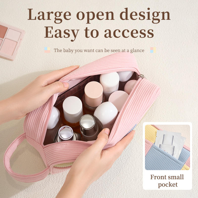 corduroy lady zipper makeup bag corduroy lady zipper makeup bag