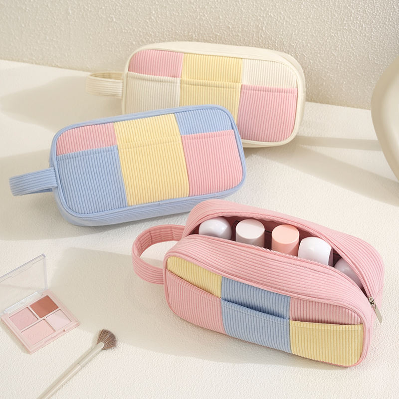 corduroy lady zipper makeup bag corduroy lady zipper makeup bag